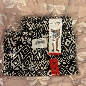 Wildfox Black and White High Waist Shorts